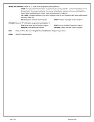 Instructions for Uniform Previous Participation Form for Single Family and Community Affairs - Texas, Page 2