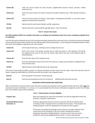 Instructions for Income Certification - Texas, Page 2