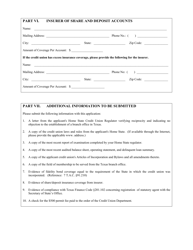 Application for Certificate of Authority for a Foreign Credit Union to Operate a Credit Union Branch Office in Texas - Texas, Page 3