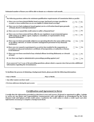 Director Application and Agreement to Serve - Texas, Page 2