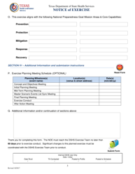 Notice of Exercise - Texas, Page 3