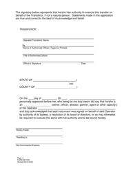 Form MR-TRS Application for Transfer of Notice of Intention to Commence Small Mining Operations - Utah, Page 2
