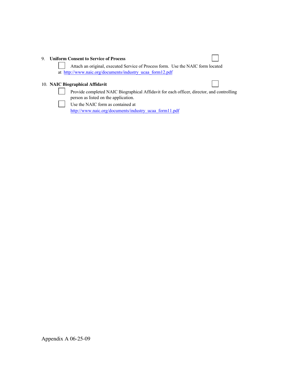 Appendix A Utah Life Settlement Provider Initial Application - Utah, Page 2