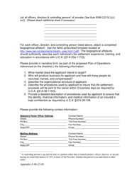 Appendix A Utah Life Settlement Provider Initial Application - Utah, Page 4