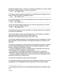 Independent Review Organization Application and Checklist - Utah, Page 2