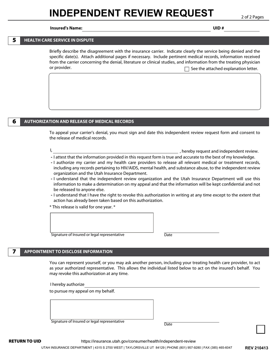 Independent Review Request - Utah, Page 3