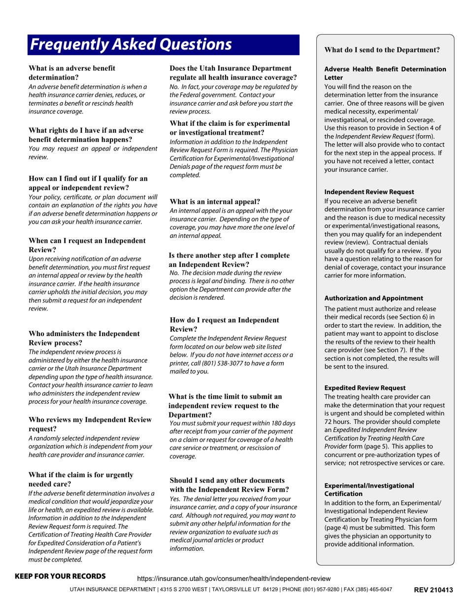 Independent Review Request - Utah, Page 6