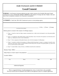 Dabc Package Agency Permit Local Consent - Utah
