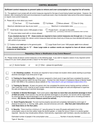 Temporary Beer Event Permit Application - Utah, Page 3