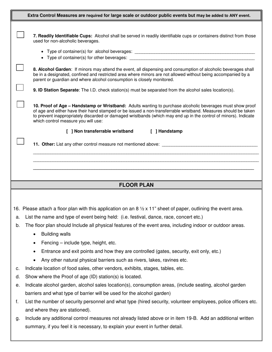 Temporary Beer Event Permit Application - Utah, Page 4
