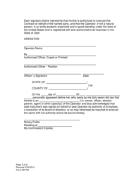 Form MR-RC (LMO) Large Mine Reclamation Contract - Utah, Page 5