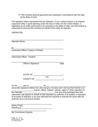 Form MR-RC (EXP) Exploration Reclamation Contract - Utah, Page 5