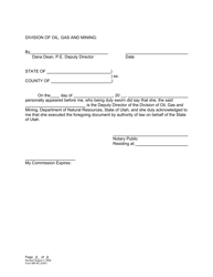 Form MR-RC (EXP) Exploration Reclamation Contract - Utah, Page 6