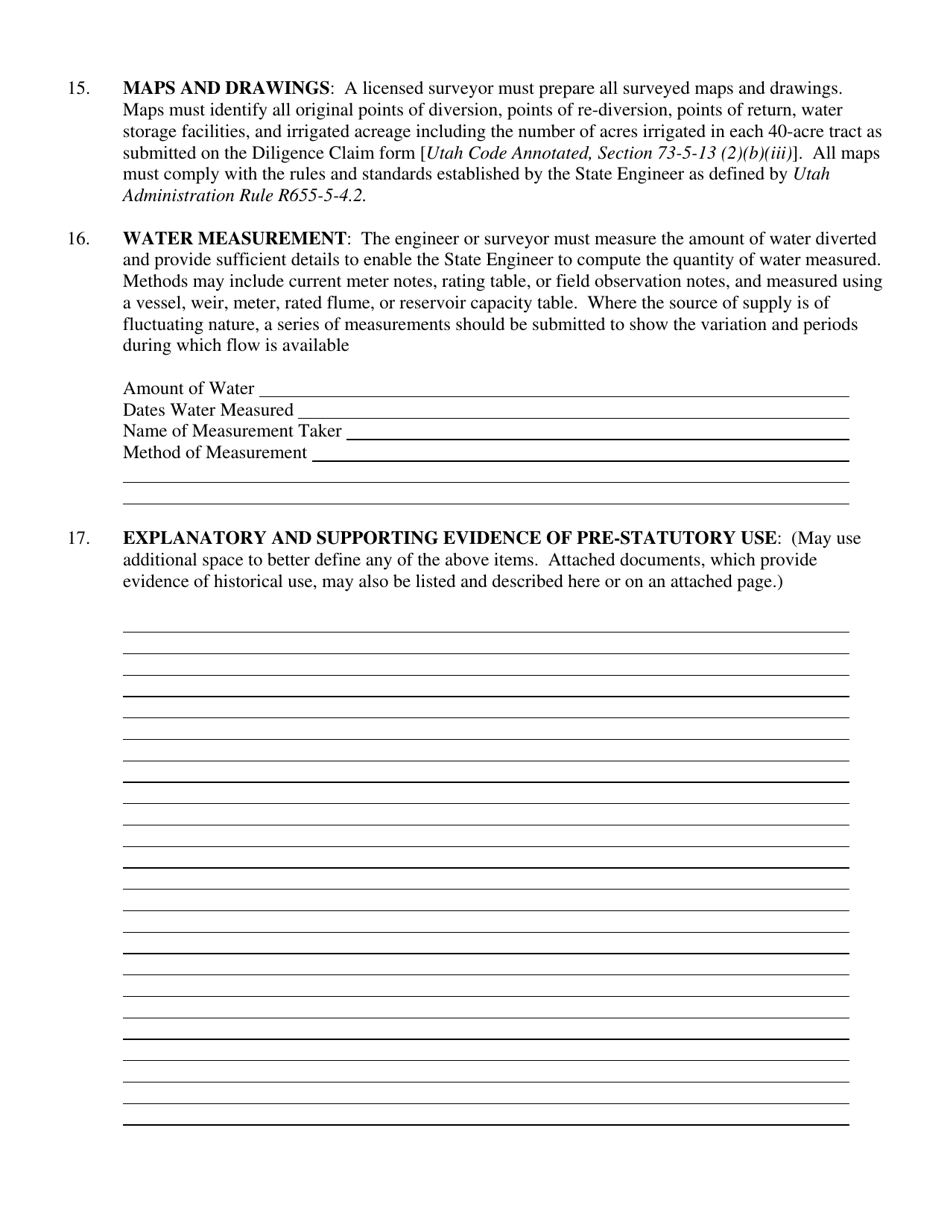 Diligence Claim - Utah, Page 3