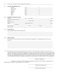 Temporary Application to Appropriate Water - Utah, Page 2