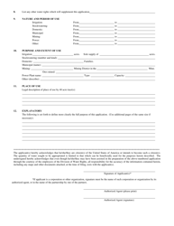 Application to Appropriate Water - Utah, Page 2