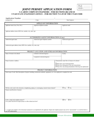 Joint Permit Application Form - Utah, Page 3