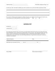 Application for Water Well Drillers License - Utah, Page 3