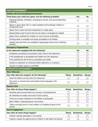 Form DWS-OCC590 School-Age Classroom Self-evaluation - Utah, Page 2