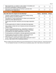 Form DWS-OCC589 Preschool Classroom Self-evaluation - Utah, Page 10