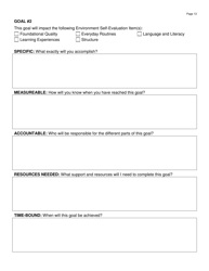 Form DWS-OCC589 Preschool Classroom Self-evaluation - Utah, Page 13