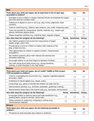 Form DWS-OCC589 Preschool Classroom Self-evaluation - Utah, Page 7