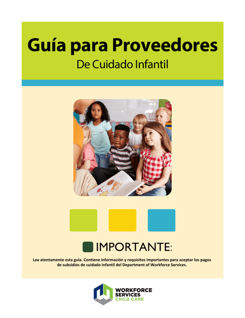 Guia Para Proveedores De Cuidado Infantil - Utah (Spanish)