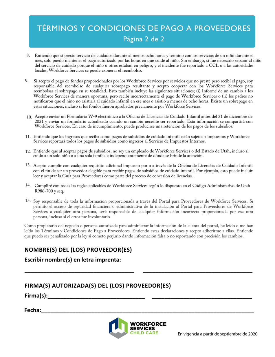 Guia Para Proveedores De Cuidado Infantil - Utah (Spanish), Page 16