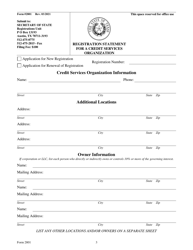 Form 2801 Registration Statement for a Credit Services Organization - Texas, Page 3