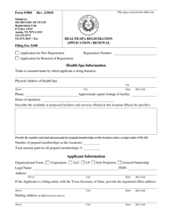 Form 3001 Health SPA Registration Application/Renewal - Texas, Page 4