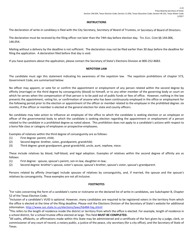 Form 2-23 Declaration of Write-In Candidacy for City, School or Other Political Subdivisions - Texas (English/Spanish), Page 2