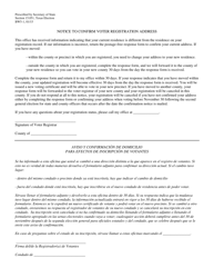 Document preview: Form BW5-1 Notice to Confirm Voter Registration Address - Texas (English/Spanish)