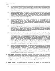 Form 15-1 Primary Election Services Contract - Texas, Page 4