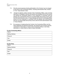 Form 15-2 Joint Primary Election Services Contract - Texas, Page 6