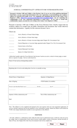 Document preview: Form 17-12 (BW9-2) Judicial Confidentiality Affidavit for Voter Registration - Texas (English/Spanish)