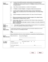 Form 17-11 (BW9-3) Confidentiality Request for Voter Registration Purposes - Texas (English/Spanish), Page 2