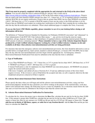 Asbestos Renovation/Abatement Notification Form - Utah, Page 4