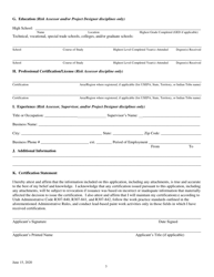 Lead-Based Paint Certification Application for Individuals - Utah, Page 3