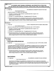 Form DWMRC-02A (AUT) Authorized User Training, Experience, and Preceptor Attestation (For Uses Defined Under 35.300) - Utah, Page 5