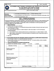 Document preview: Form DWMRC-02A (AUS) Authorized User Training, Experience, and Preceptor Attestation (For Uses Defined Under 35.400 and 35.600) - Utah