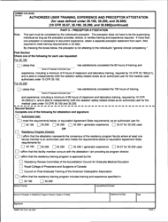 Form DWMRC-02A (AUD) Authorized User Training, Experience, and Preceptor Attestation (For Uses Defined Under 35.100, 35.200, and 35.500) - Utah, Page 4