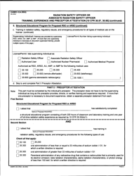 Form DWMRC-02A (RSO) Radiation Safety Officer or Associate Radiation Safety Officer Training, Experience and Preceptor Attestation - Utah, Page 5