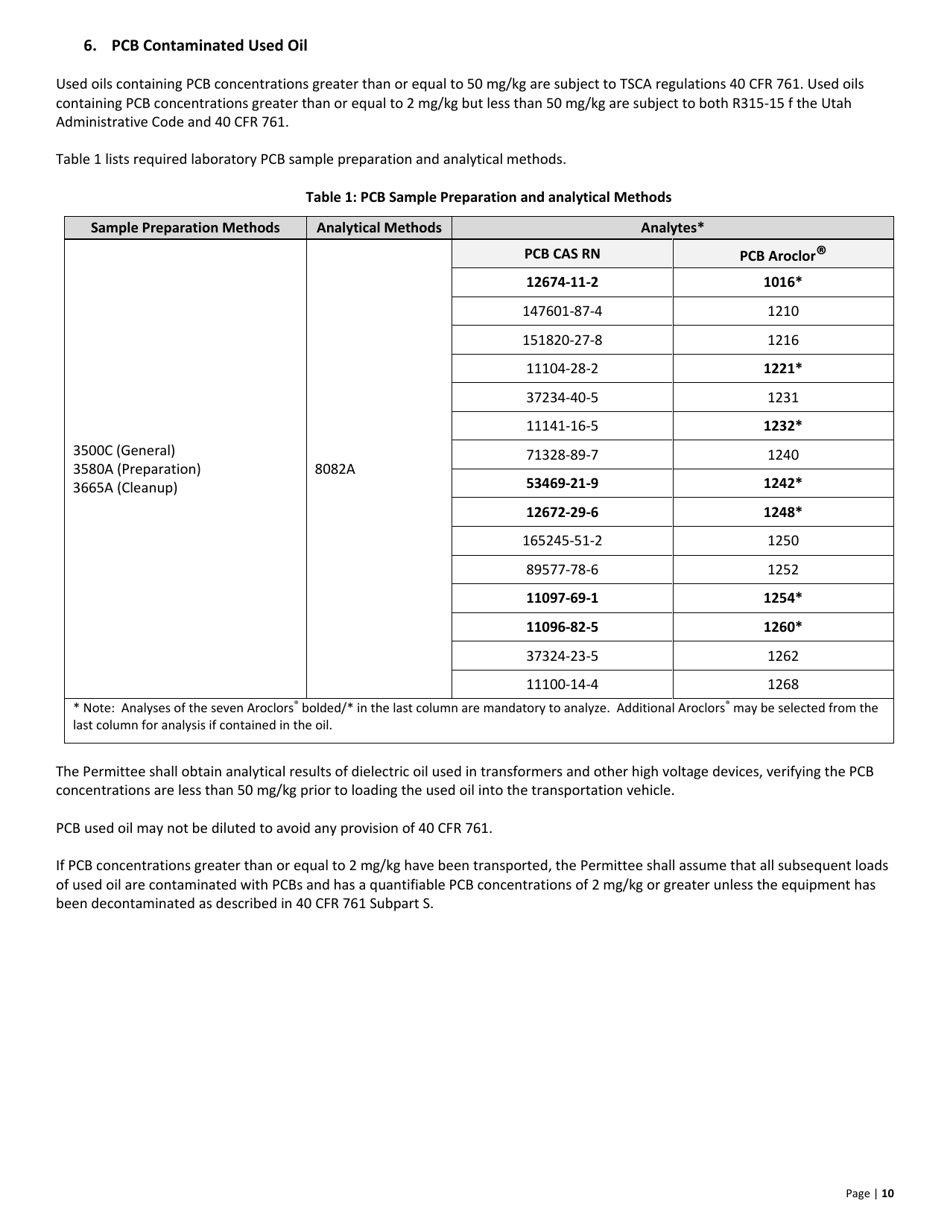 Used Oil Processor / Re-refiner Facility Application - Utah, Page 10