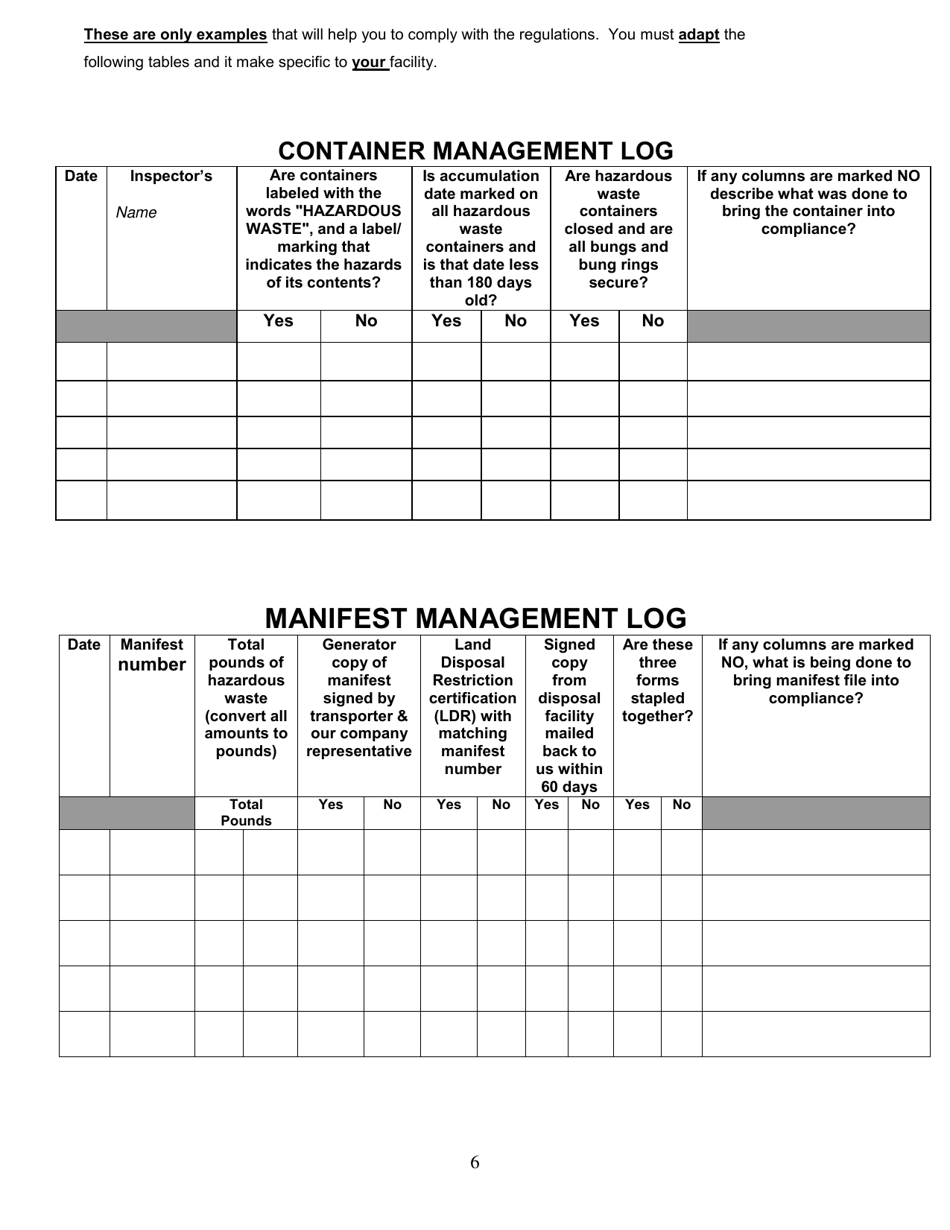 Utah DEQ Small Business Assistance Form - Utah, Page 6