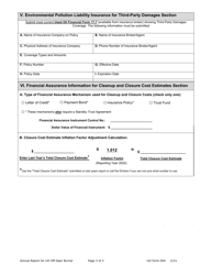 UO Form 004 Used Oil off-Specification Burner Annual Report - Utah, Page 3