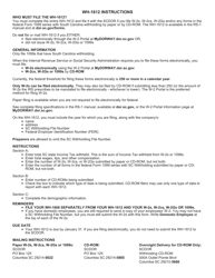 Form WH-1612 Transmittal Form for W-2s or 1099s Submitted by Cd-Rom or Paper - South Carolina, Page 2