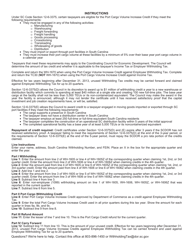 Form WH-1670 Port Cargo Volume Increase Credit Against Employee Withholding - South Carolina, Page 2