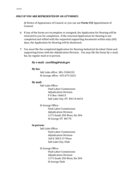 Instructions for Form 001 Application for Hearing - Industrial Accident Claim - Utah, Page 2