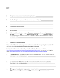 Form 026 Application for Hearing - Occupational Disease Claim - Utah, Page 2