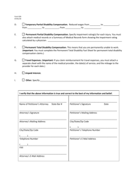 Form 026 Application for Hearing - Occupational Disease Claim - Utah, Page 3